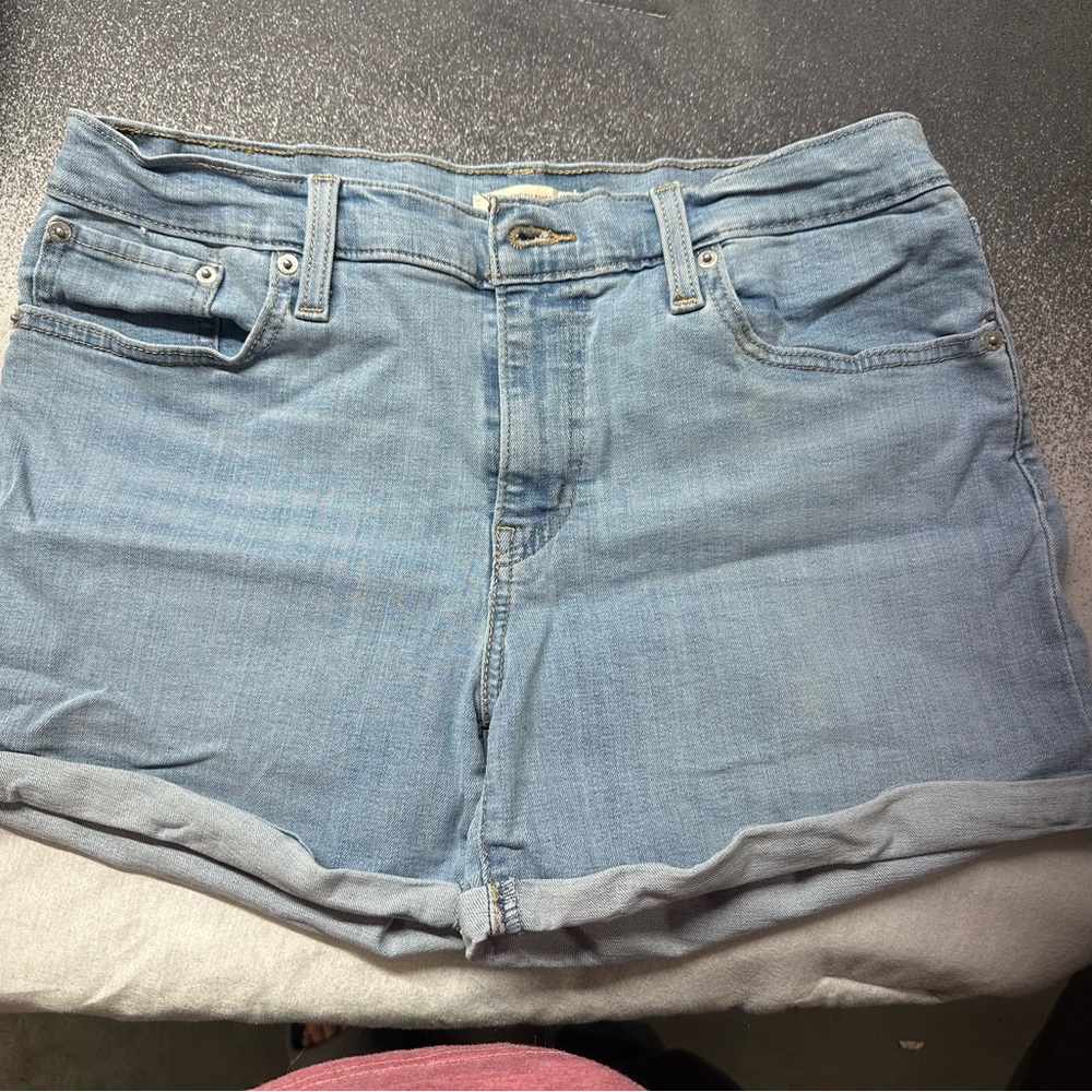 Levi's Light Blue Jean Shorts for Women